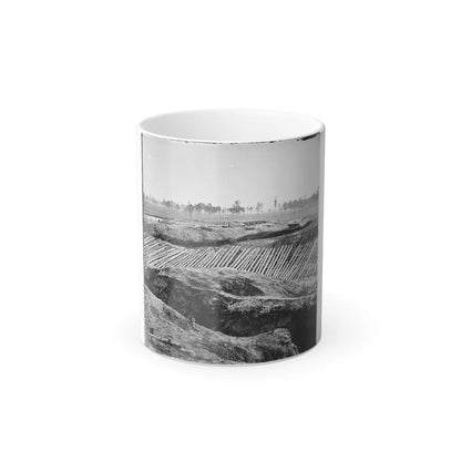 Petersburg, Va. View From Breastworks of Fort Sedgwick (U.S. Civil War) Color Changing Coffee Mug 11oz-11oz-Go Mug Yourself