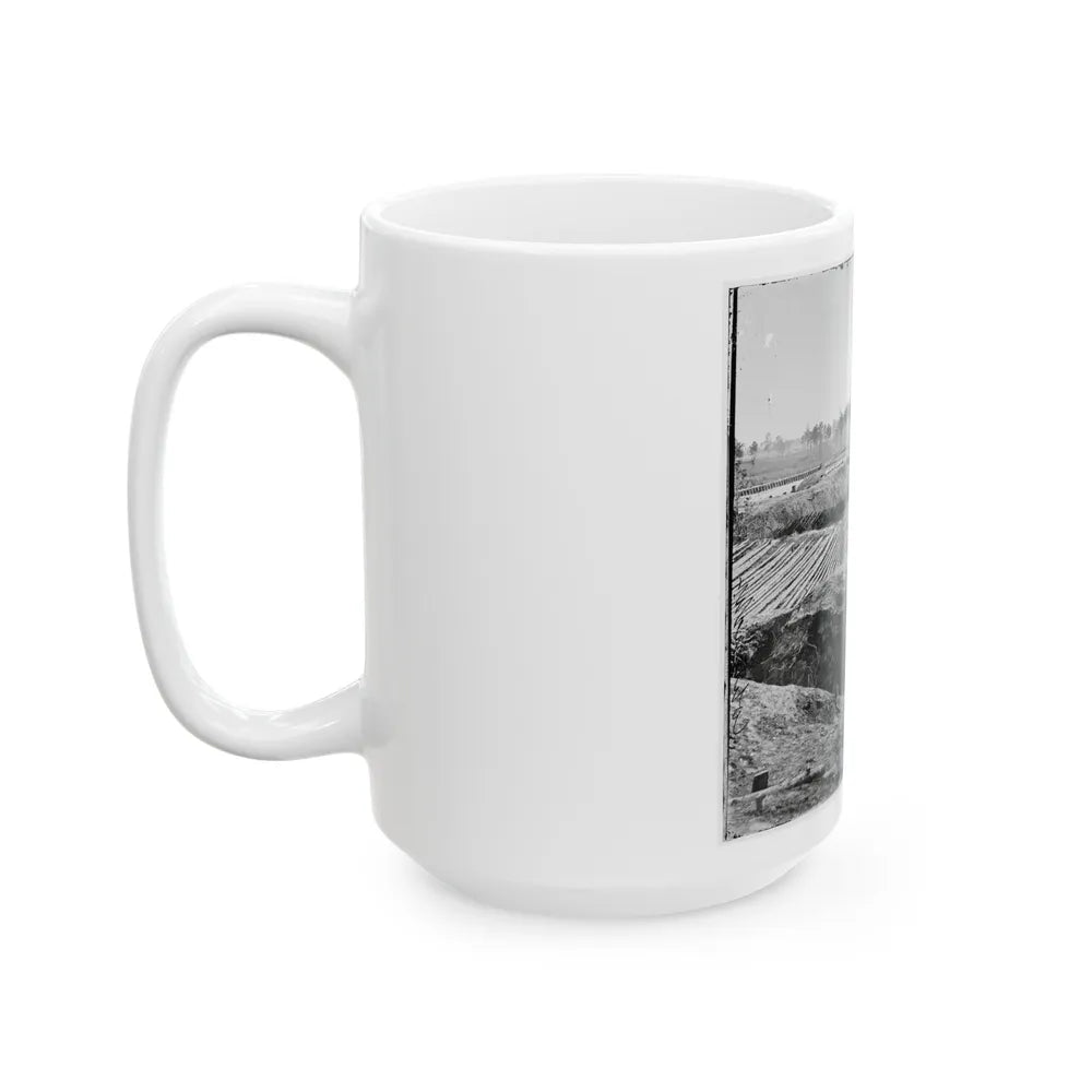 Petersburg, Va. View From Breastworks Of Fort Sedgwick (U.S. Civil War) White Coffee Mug-Go Mug Yourself