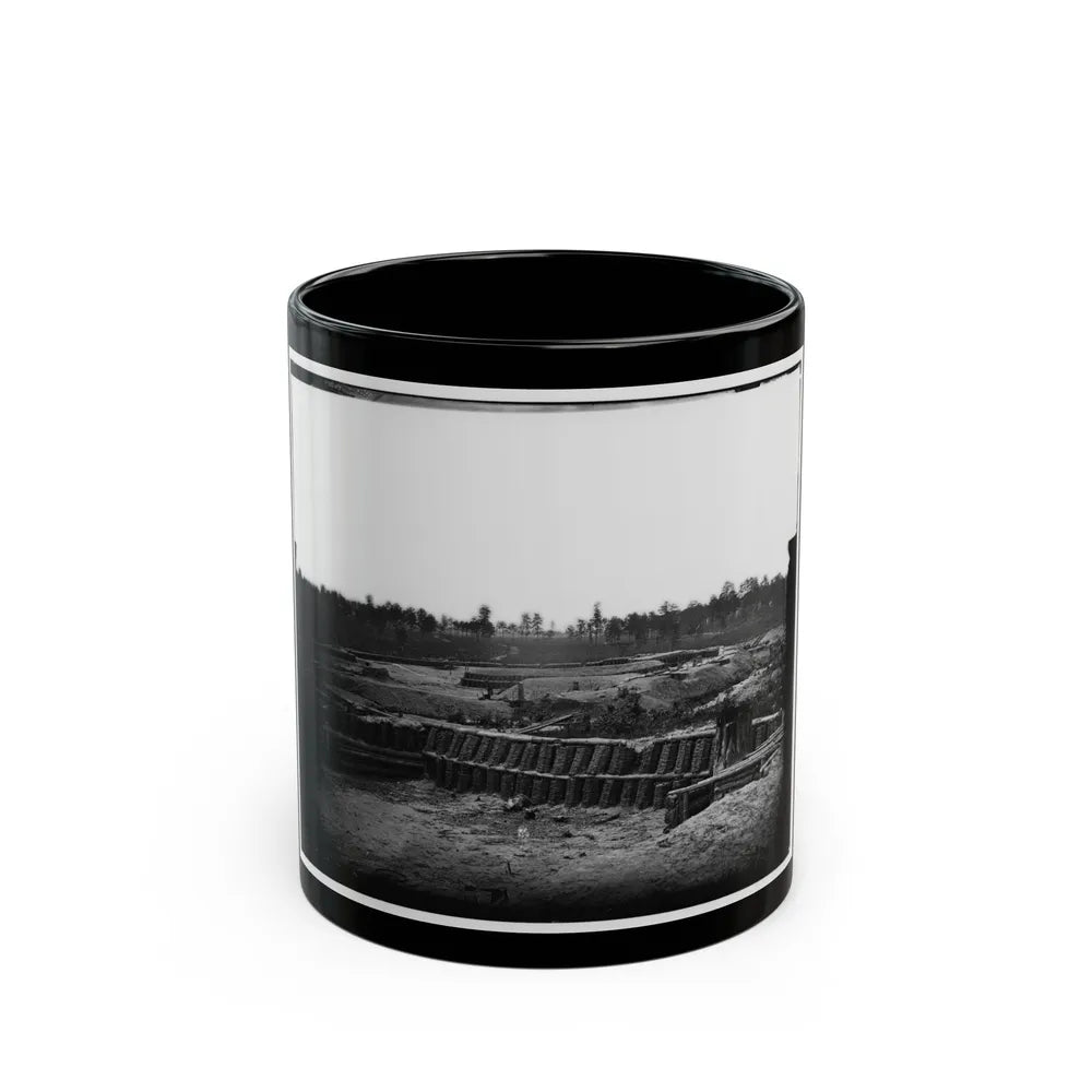 Petersburg, Va. View From Center Of Fort Sedgwick Looking South (U.S. Civil War) Black Coffee Mug-11oz-Go Mug Yourself