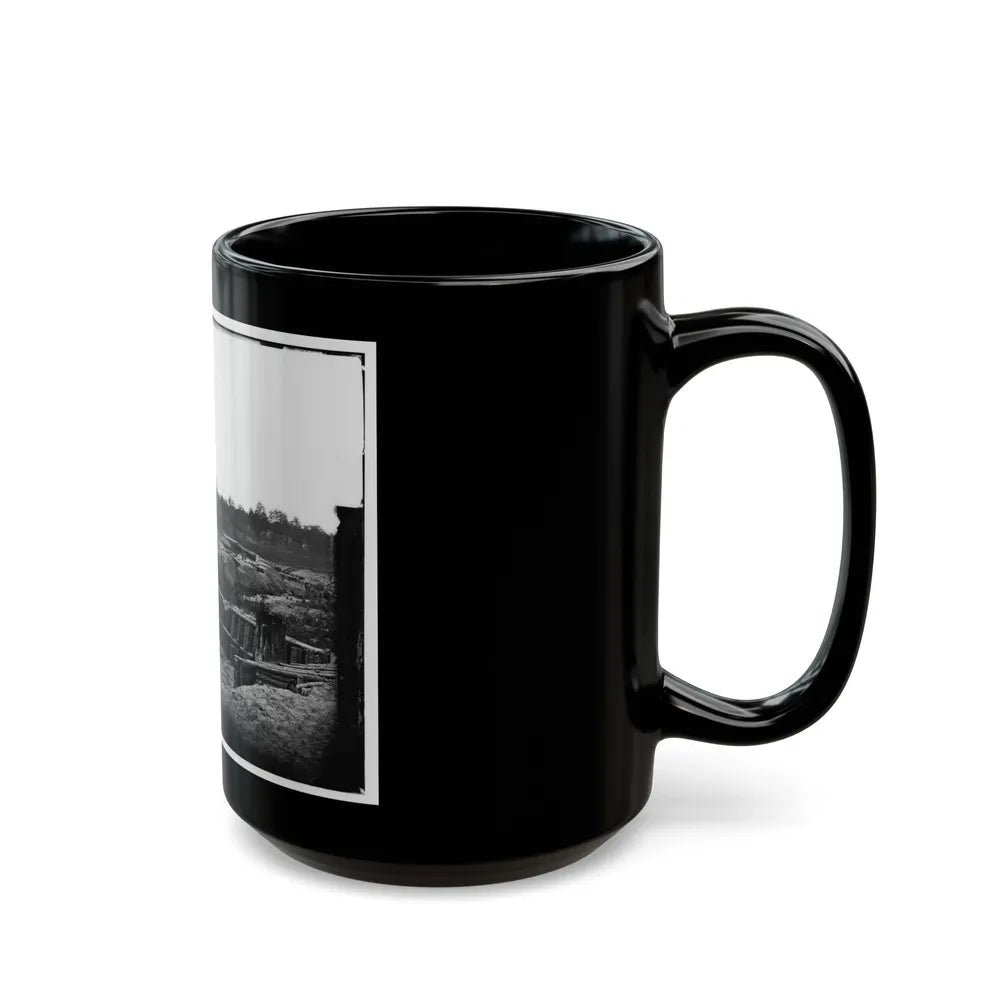 Petersburg, Va. View From Center Of Fort Sedgwick Looking South (U.S. Civil War) Black Coffee Mug-Go Mug Yourself