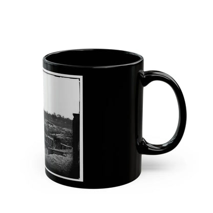 Petersburg, Va. View From Center Of Fort Sedgwick Looking South (U.S. Civil War) Black Coffee Mug-Go Mug Yourself