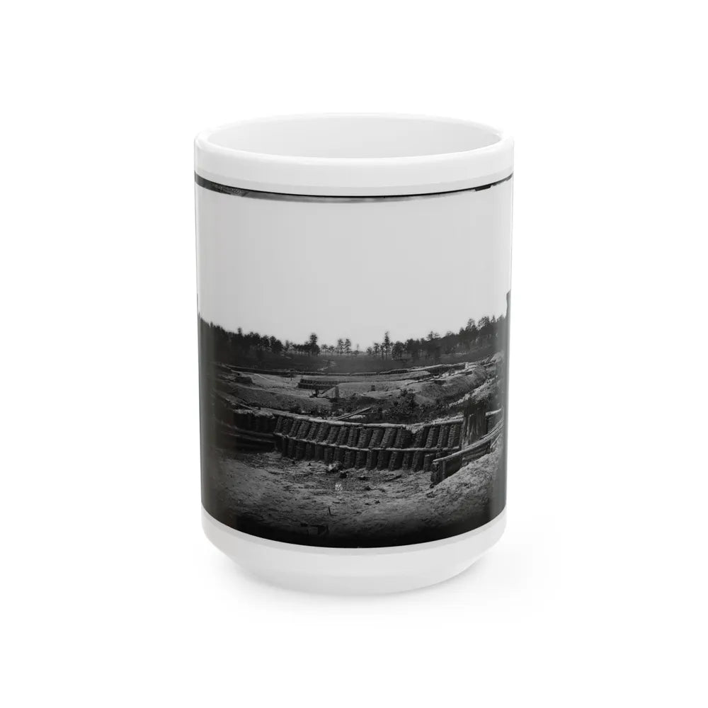 Petersburg, Va. View From Center Of Fort Sedgwick Looking South (U.S. Civil War) White Coffee Mug-15oz-Go Mug Yourself