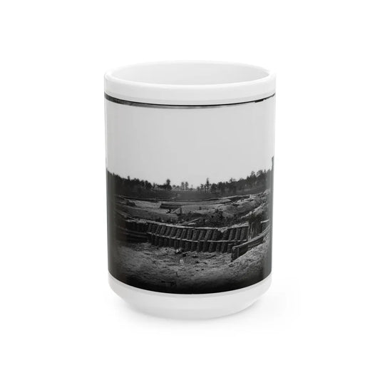 Petersburg, Va. View From Center Of Fort Sedgwick Looking South (U.S. Civil War) White Coffee Mug-15oz-Go Mug Yourself