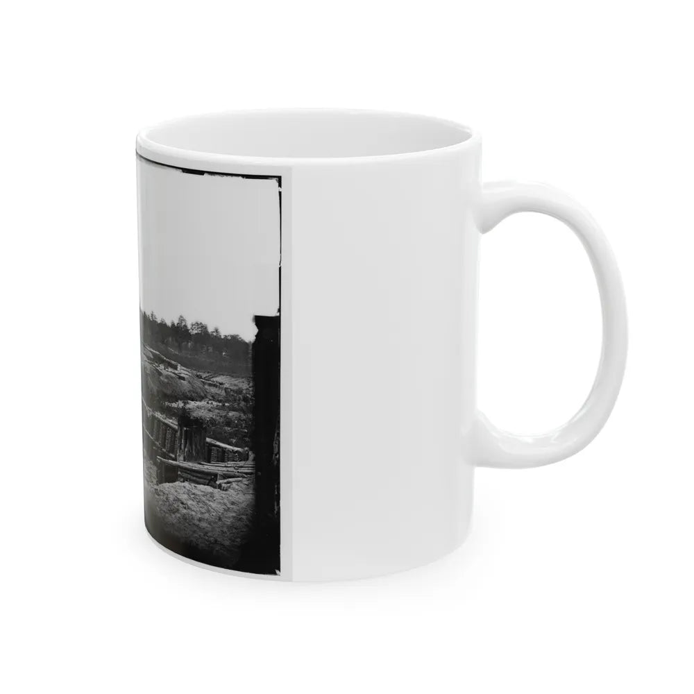 Petersburg, Va. View From Center Of Fort Sedgwick Looking South (U.S. Civil War) White Coffee Mug-Go Mug Yourself