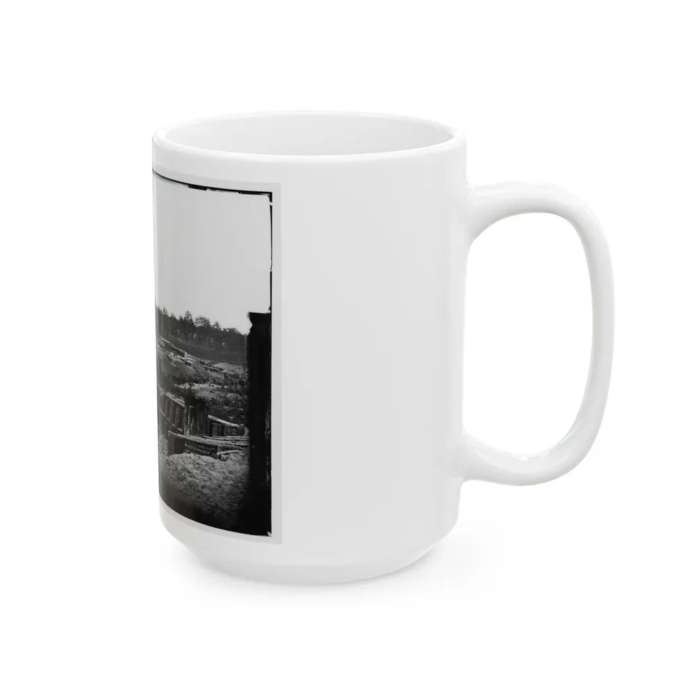 Petersburg, Va. View From Center Of Fort Sedgwick Looking South (U.S. Civil War) White Coffee Mug-Go Mug Yourself