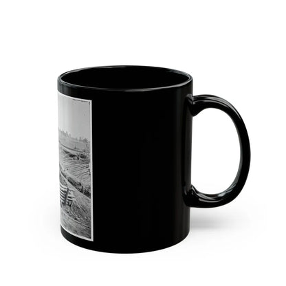 Petersburg, Va. View Of Fort Sedgwick (U.S. Civil War) Black Coffee Mug-Go Mug Yourself