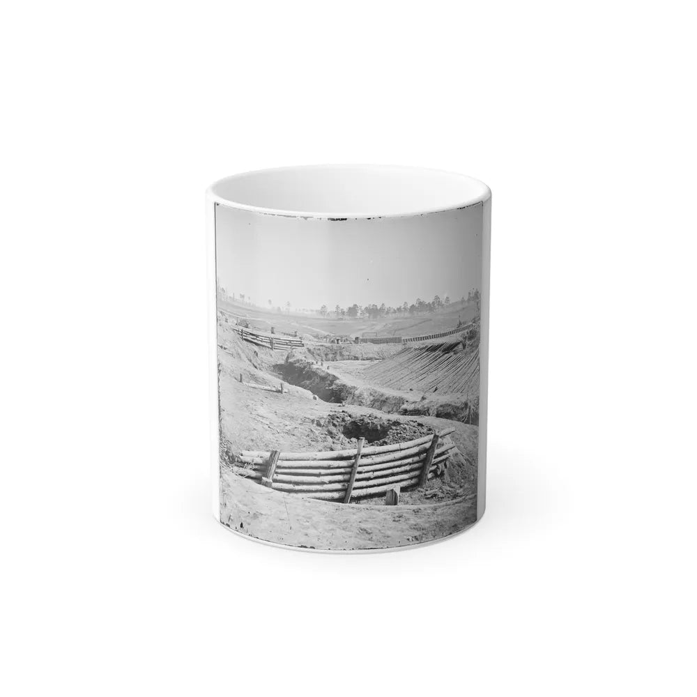 Petersburg, Va. View of Fort Sedgwick (U.S. Civil War) Color Changing Coffee Mug 11oz-11oz-Go Mug Yourself