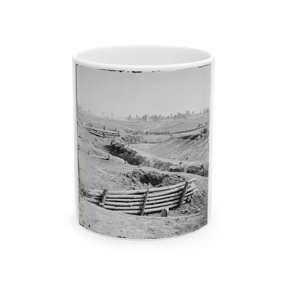 Petersburg, Va. View Of Fort Sedgwick (U.S. Civil War) White Coffee Mug-11oz-Go Mug Yourself