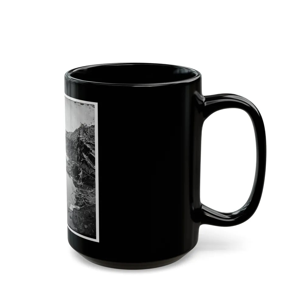 Petersburg, Va. Water-Filled Ditch On West Side Of Fort Sedgwick (U.S. Civil War) Black Coffee Mug-Go Mug Yourself