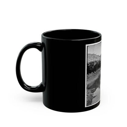 Petersburg, Va. Water-Filled Ditch On West Side Of Fort Sedgwick (U.S. Civil War) Black Coffee Mug-Go Mug Yourself