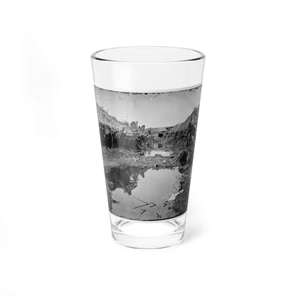 Petersburg, Va. Water-Filled Ditch On West Side Of Fort Sedgwick (U.S. Civil War) Pint Glass 16oz-16oz-Go Mug Yourself