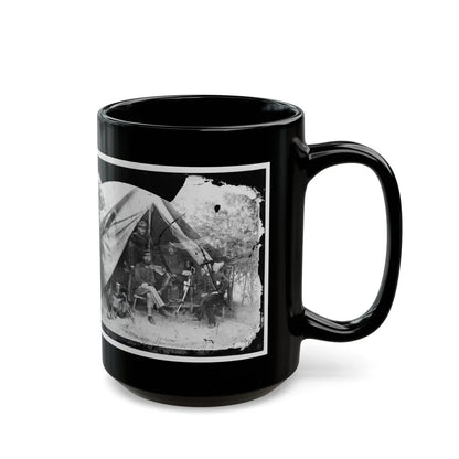 Petersburg, Virginia . Officer And Men Of Company E, 1st New York Engineers (U.S. Civil War) Black Coffee Mug-Go Mug Yourself