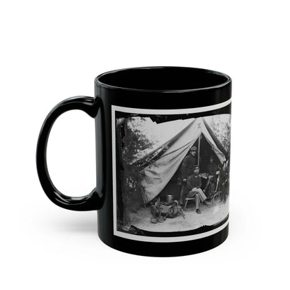 Petersburg, Virginia . Officer And Men Of Company E, 1st New York Engineers (U.S. Civil War) Black Coffee Mug-Go Mug Yourself