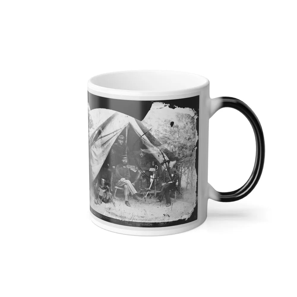 Petersburg, Virginia . Officer and Men of Company E, 1St New York Engineers (U.S. Civil War) Color Changing Coffee Mug 11oz-Go Mug Yourself