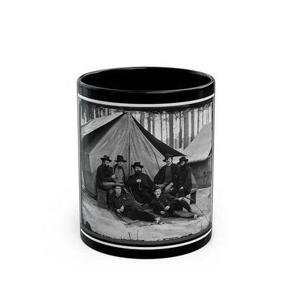 Petersburg, Virginia. Engineers At H.Q., Army Of The Potomac (U.S. Civil War) Black Coffee Mug 11oz - Go Mug Yourself
