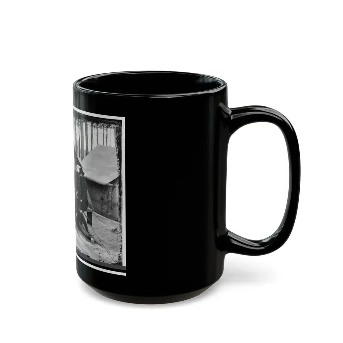 Petersburg, Virginia. Engineers At H.Q., Army Of The Potomac (U.S. Civil War) Black Coffee Mug - Go Mug Yourself