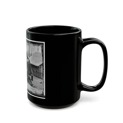 Petersburg, Virginia. Engineers At H.Q., Army Of The Potomac (U.S. Civil War) Black Coffee Mug - Go Mug Yourself