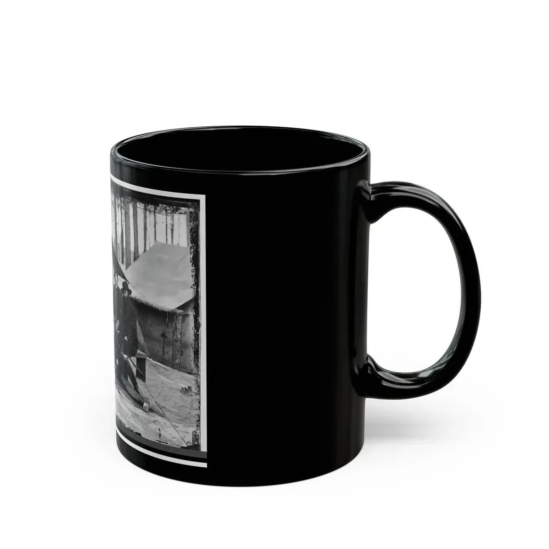 Petersburg, Virginia. Engineers At H.Q., Army Of The Potomac (U.S. Civil War) Black Coffee Mug - Go Mug Yourself