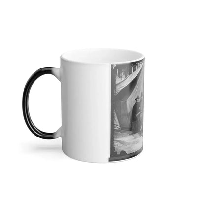 Petersburg, Virginia. Engineers at H.Q., Army of the Potomac (U.S. Civil War) Color Changing Coffee Mug 11oz - Go Mug Yourself