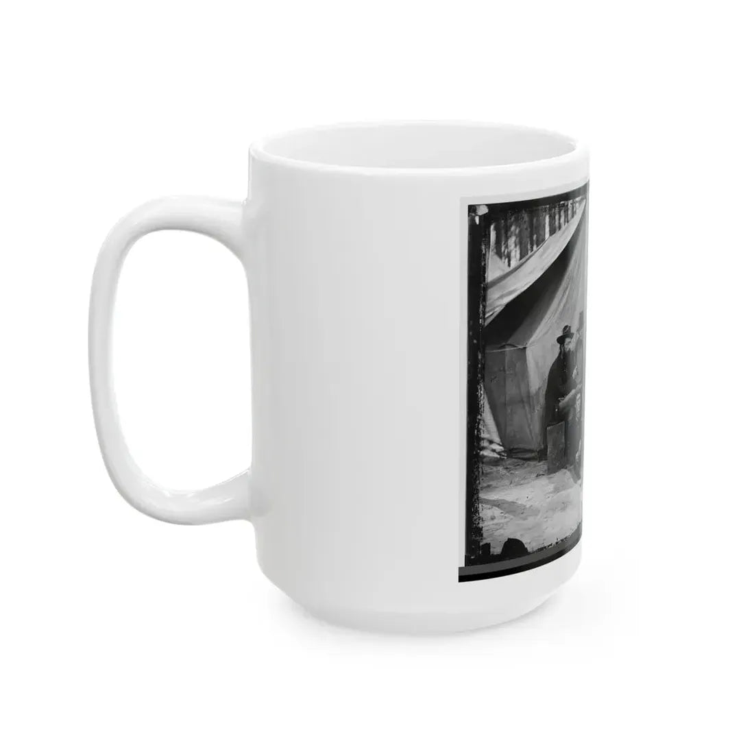 Petersburg, Virginia. Engineers At H.Q., Army Of The Potomac (U.S. Civil War) White Coffee Mug - Go Mug Yourself