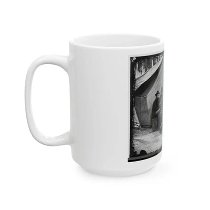 Petersburg, Virginia. Engineers At H.Q., Army Of The Potomac (U.S. Civil War) White Coffee Mug - Go Mug Yourself