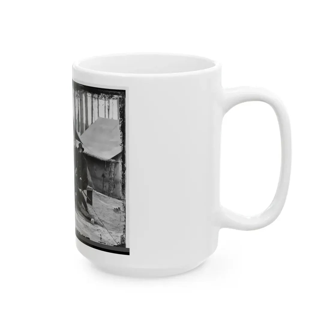 Petersburg, Virginia. Engineers At H.Q., Army Of The Potomac (U.S. Civil War) White Coffee Mug - Go Mug Yourself