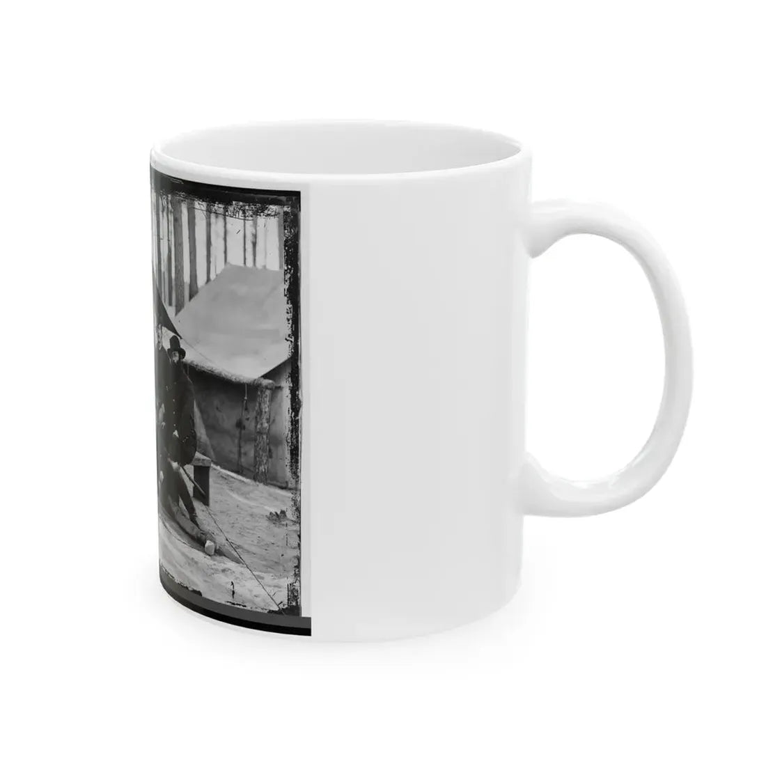 Petersburg, Virginia. Engineers At H.Q., Army Of The Potomac (U.S. Civil War) White Coffee Mug - Go Mug Yourself