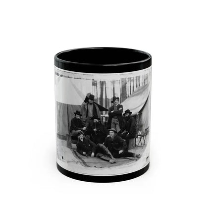 Petersburg, Virginia. Group Of Engineers And Draughtsmen, Headquarters, Army Of The Potomac (U.S. Civil War) Black Coffee Mug 11oz - Go Mug Yourself
