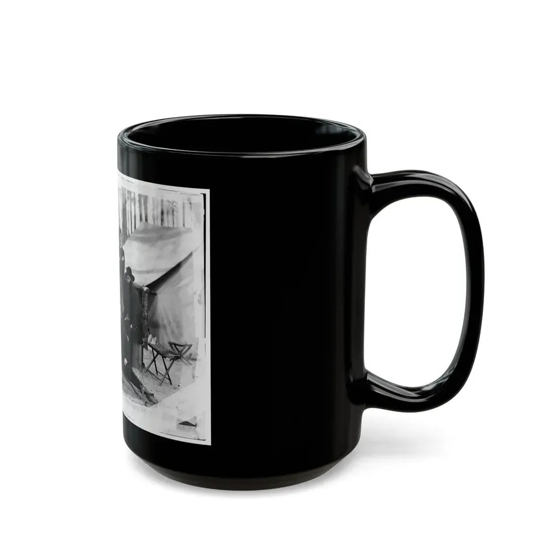 Petersburg, Virginia. Group Of Engineers And Draughtsmen, Headquarters, Army Of The Potomac (U.S. Civil War) Black Coffee Mug - Go Mug Yourself