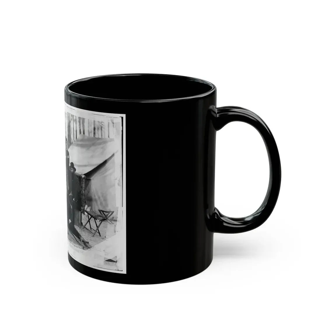 Petersburg, Virginia. Group Of Engineers And Draughtsmen, Headquarters, Army Of The Potomac (U.S. Civil War) Black Coffee Mug - Go Mug Yourself