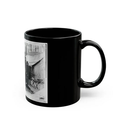 Petersburg, Virginia. Group Of Engineers And Draughtsmen, Headquarters, Army Of The Potomac (U.S. Civil War) Black Coffee Mug - Go Mug Yourself