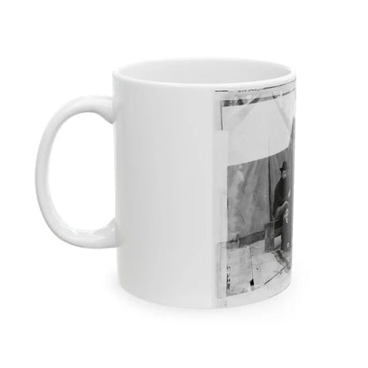 Petersburg, Virginia. Group Of Engineers And Draughtsmen, Headquarters, Army Of The Potomac (U.S. Civil War) White Coffee Mug - Go Mug Yourself