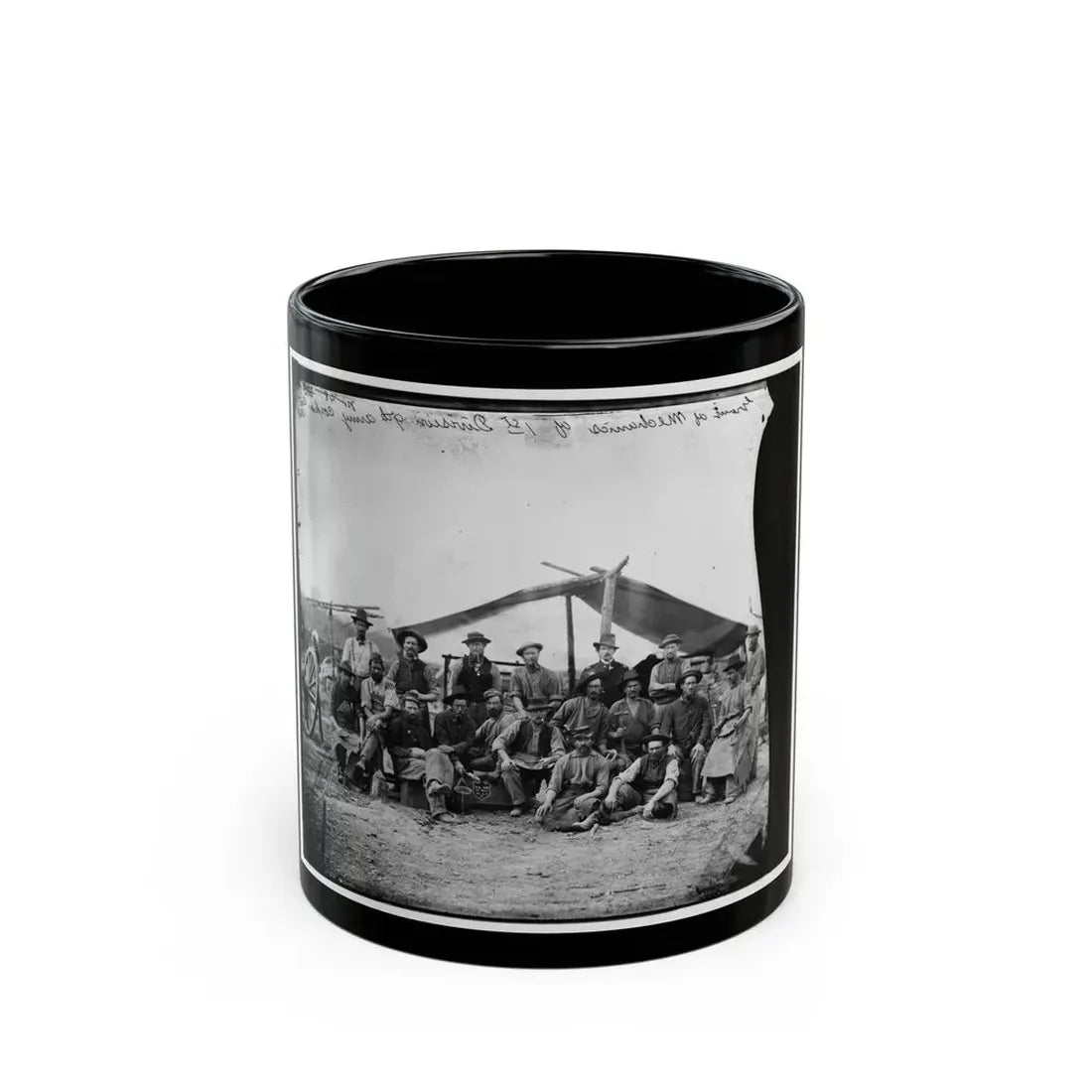 Petersburg, Virginia. Group Of Mechanics Of 1st Division, 9th Army Corps (U.S. Civil War) Black Coffee Mug 11oz - Go Mug Yourself