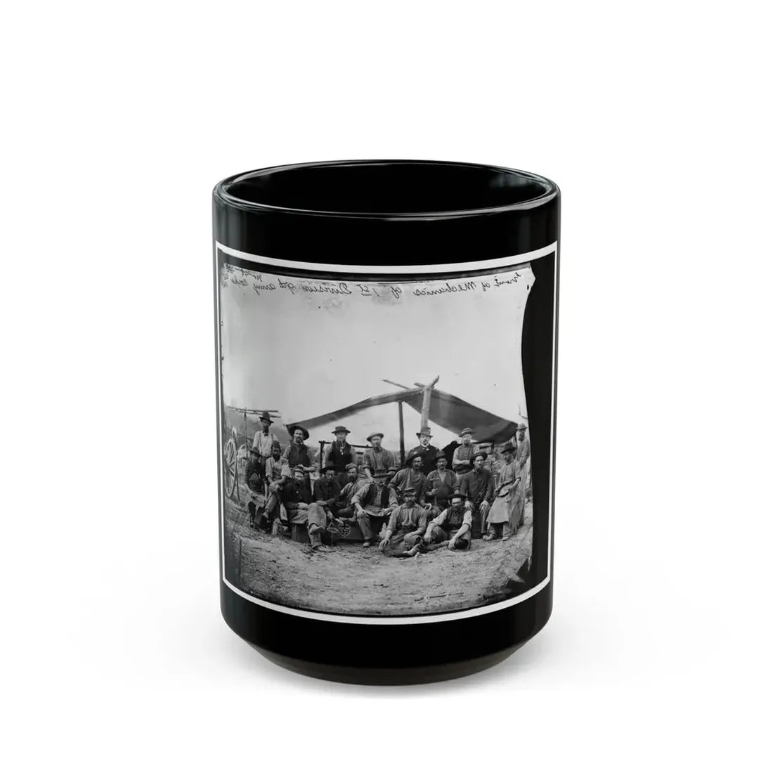 Petersburg, Virginia. Group Of Mechanics Of 1st Division, 9th Army Corps (U.S. Civil War) Black Coffee Mug 15oz - Go Mug Yourself