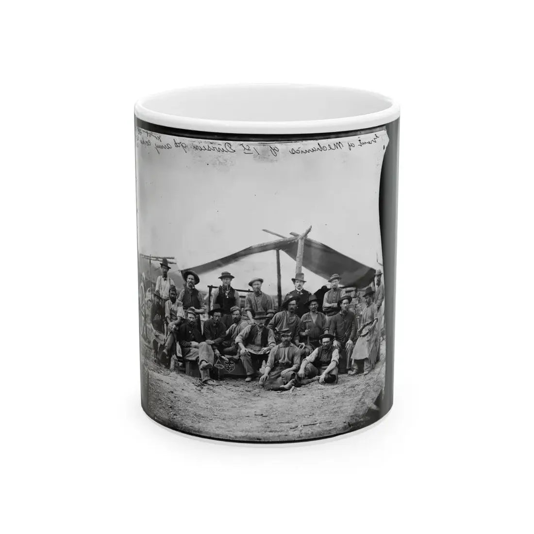 Petersburg, Virginia. Group Of Mechanics Of 1st Division, 9th Army Corps (U.S. Civil War) White Coffee Mug 11oz - Go Mug Yourself