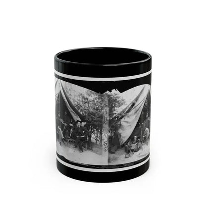 Petersburg, Virginia . Officer And Men Of Company E, 1st New York Engineers (U.S. Civil War) Black Coffee Mug 11oz - Go Mug Yourself