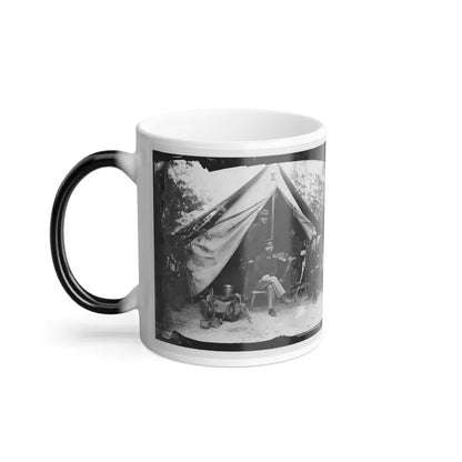Petersburg, Virginia . Officer and Men of Company E, 1St New York Engineers (U.S. Civil War) Color Changing Coffee Mug 11oz - Go Mug Yourself