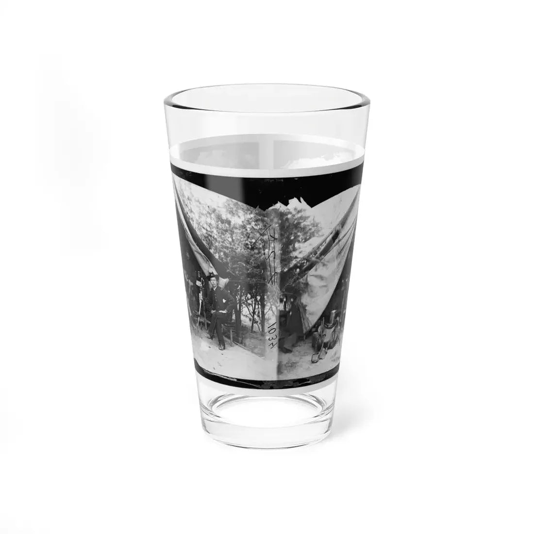 Petersburg, Virginia . Officer And Men Of Company E, 1st New York Engineers (U.S. Civil War) Pint Glass 16oz 16oz - Go Mug Yourself