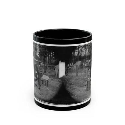 Petersburg, Virginia. Officer Seated 001 (U.S. Civil War) Black Coffee Mug 11oz - Go Mug Yourself