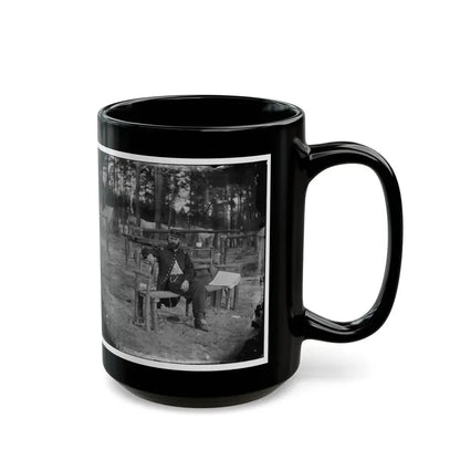 Petersburg, Virginia. Officer Seated 001 (U.S. Civil War) Black Coffee Mug - Go Mug Yourself