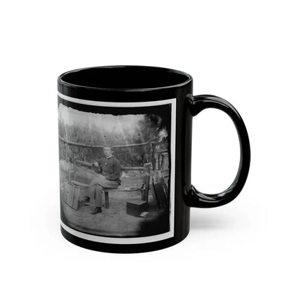 Petersburg, Virginia. Officer Seated (U.S. Civil War) Black Coffee Mug - Go Mug Yourself