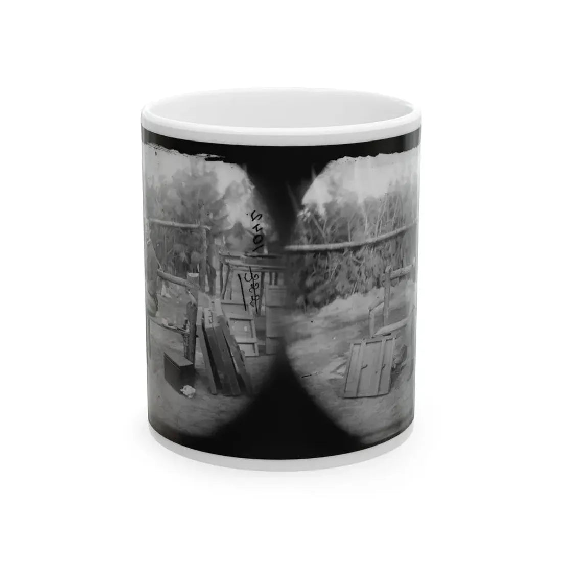 Petersburg, Virginia. Officer Seated (U.S. Civil War) White Coffee Mug 11oz - Go Mug Yourself