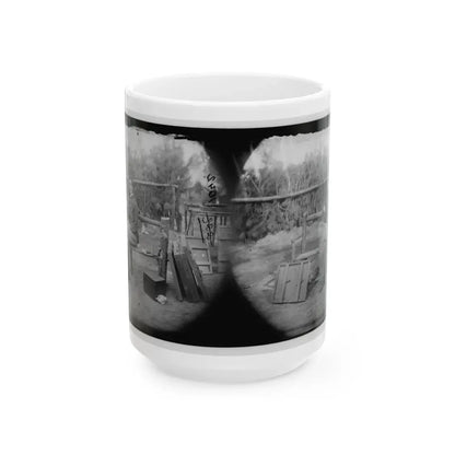 Petersburg, Virginia. Officer Seated (U.S. Civil War) White Coffee Mug 15oz - Go Mug Yourself