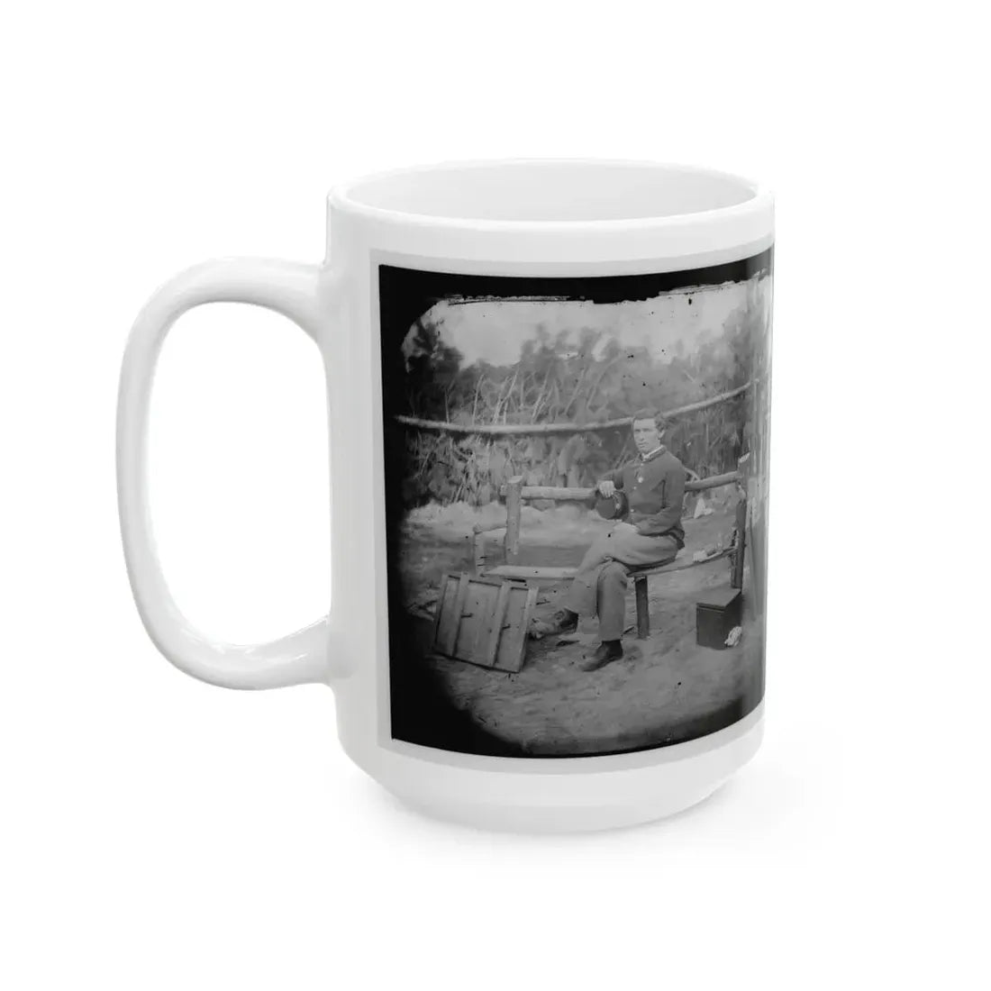 Petersburg, Virginia. Officer Seated (U.S. Civil War) White Coffee Mug - Go Mug Yourself