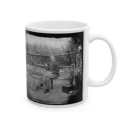 Petersburg, Virginia. Officer Seated (U.S. Civil War) White Coffee Mug - Go Mug Yourself