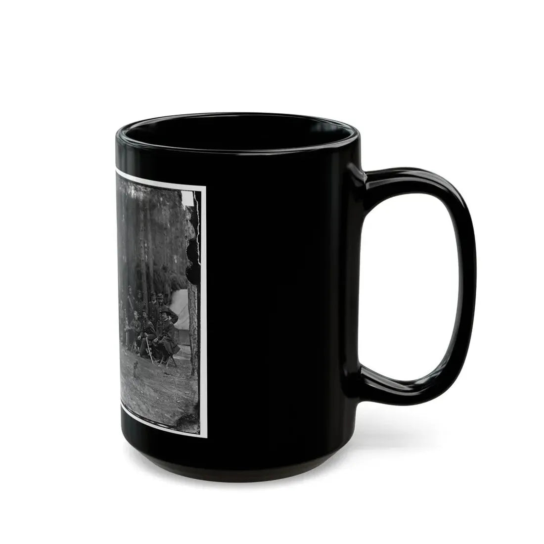 Petersburg, Virginia. Officers Of 114th Pennsylvania Infantry (U.S. Civil War) Black Coffee Mug - Go Mug Yourself