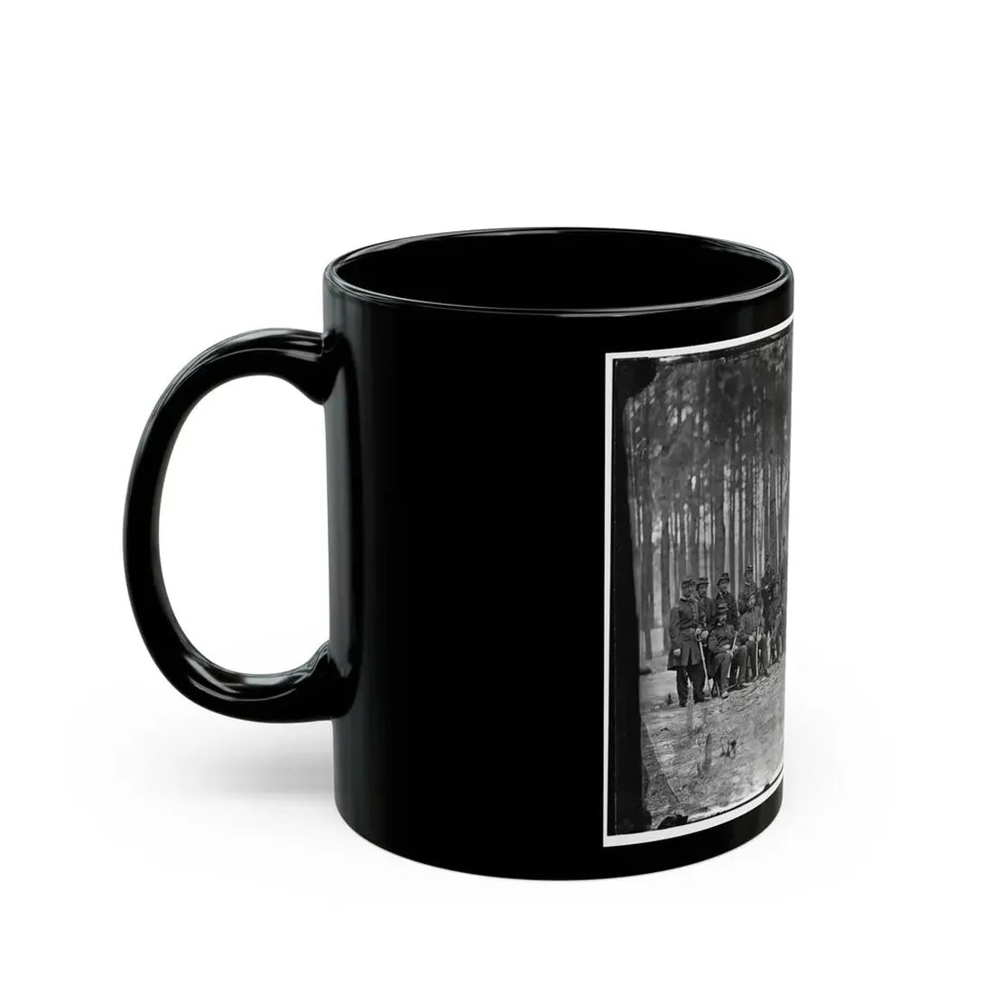 Petersburg, Virginia. Officers Of 114th Pennsylvania Infantry (U.S. Civil War) Black Coffee Mug - Go Mug Yourself