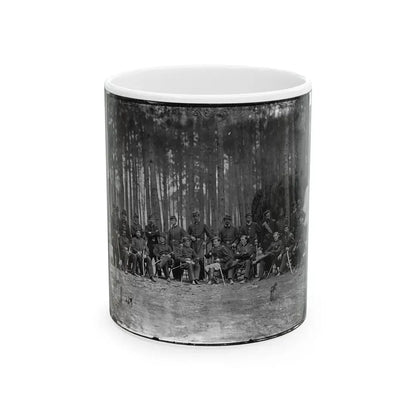 Petersburg, Virginia. Officers Of 114th Pennsylvania Infantry (U.S. Civil War) White Coffee Mug 11oz - Go Mug Yourself