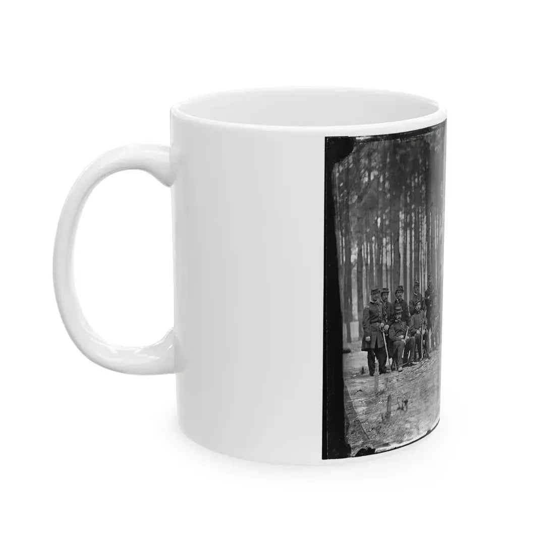 Petersburg, Virginia. Officers Of 114th Pennsylvania Infantry (U.S. Civil War) White Coffee Mug - Go Mug Yourself