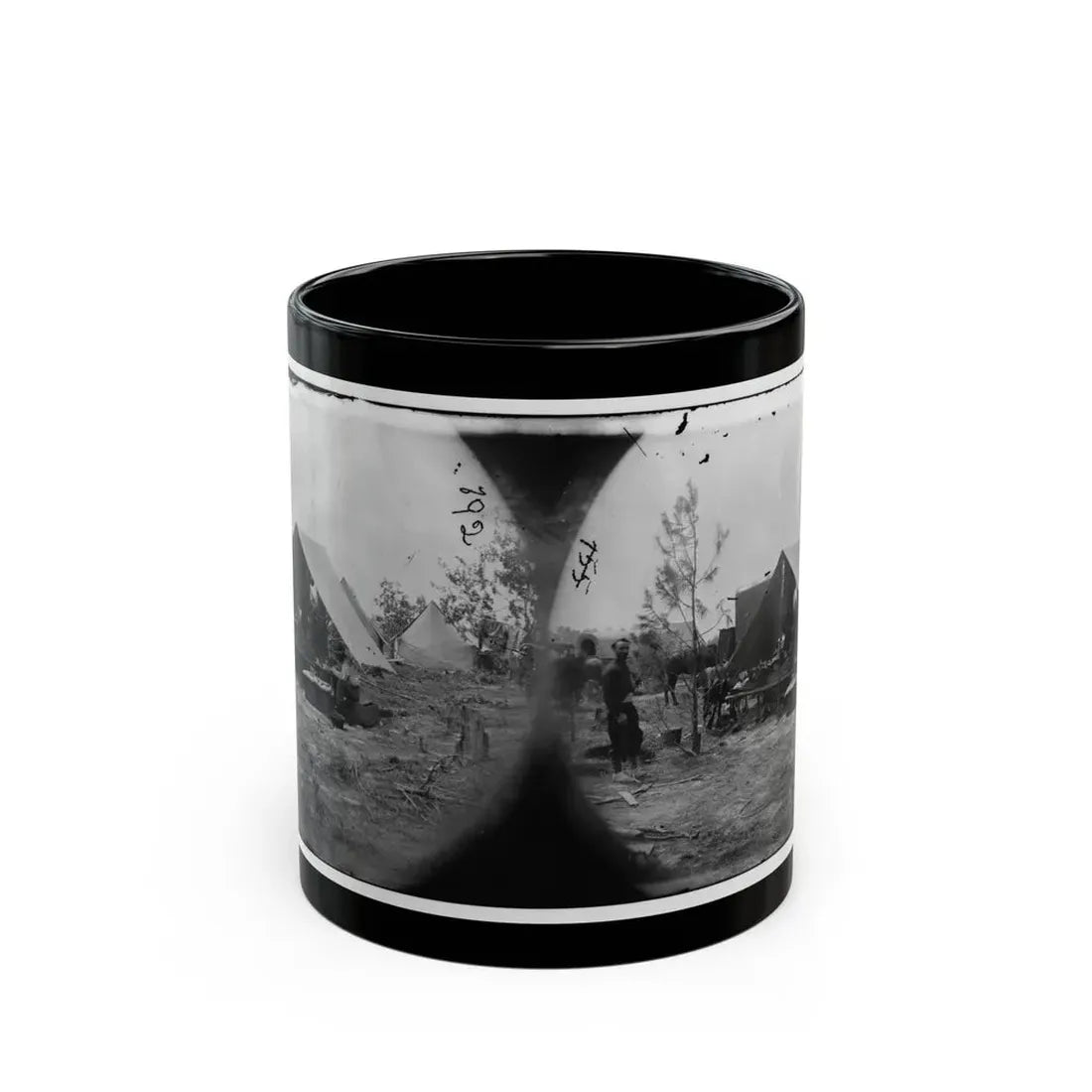 Petersburg, Virginia. Photographers Resting In Camp (U.S. Civil War) Black Coffee Mug 11oz - Go Mug Yourself